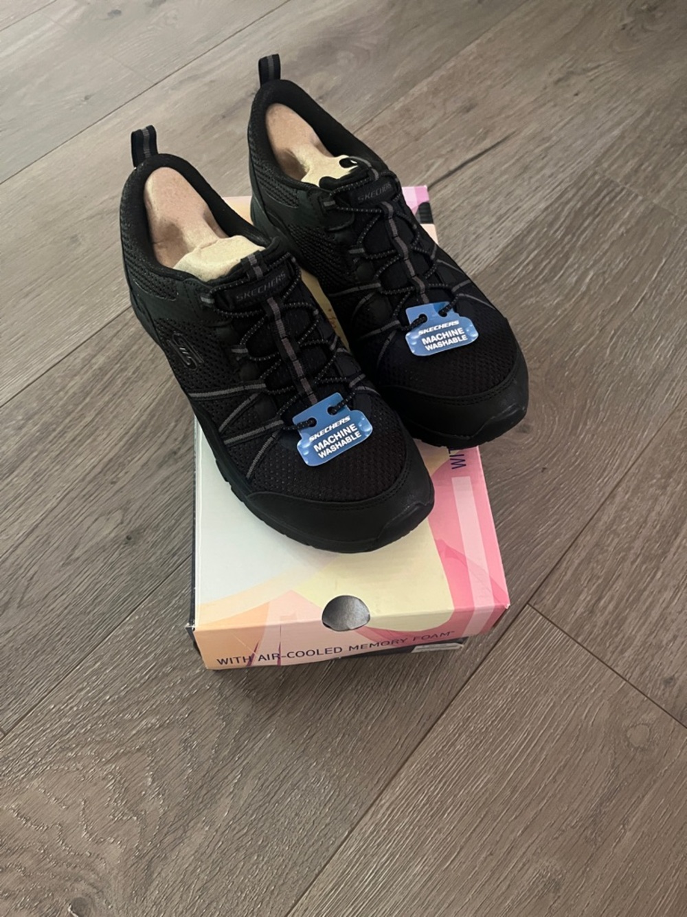 Skechers Black Women's Athletic Slip-On Sneakers